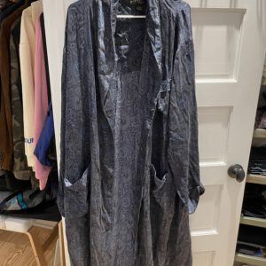 Blue Silk Paisley Rave Robe