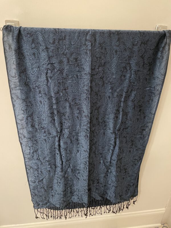 Blue Paisley Pashmina